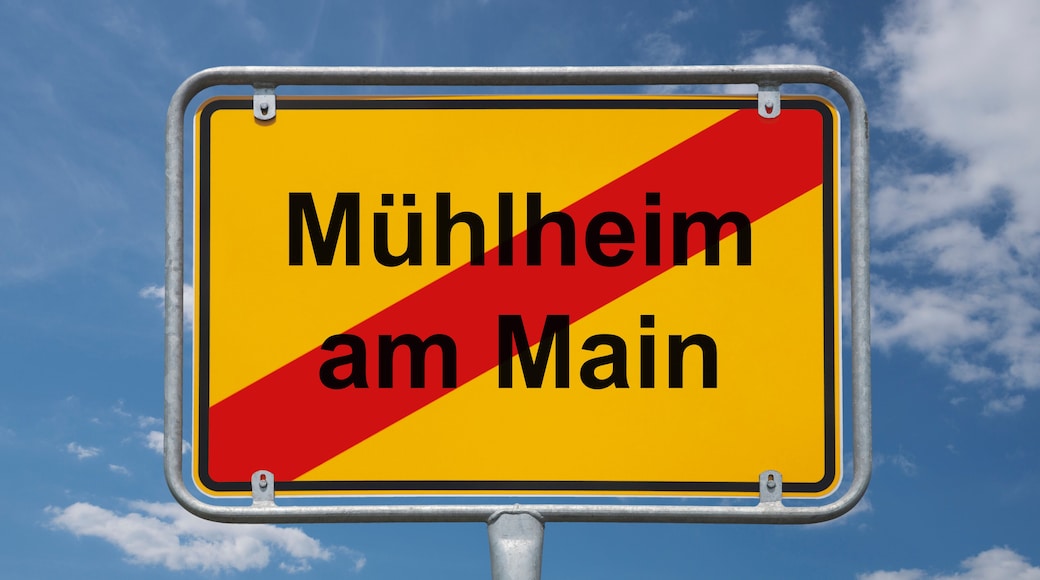 Ortstafel Mühlheim am Main