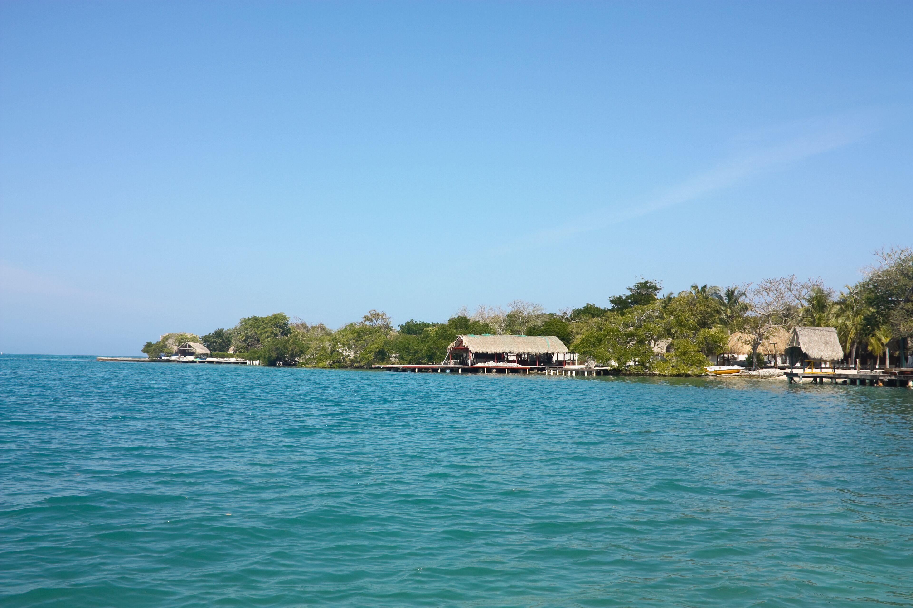 The Rosario Islands are an archipelago comprising 27 islands located about two hours by boat from Cartagena de Indias, Colombia.