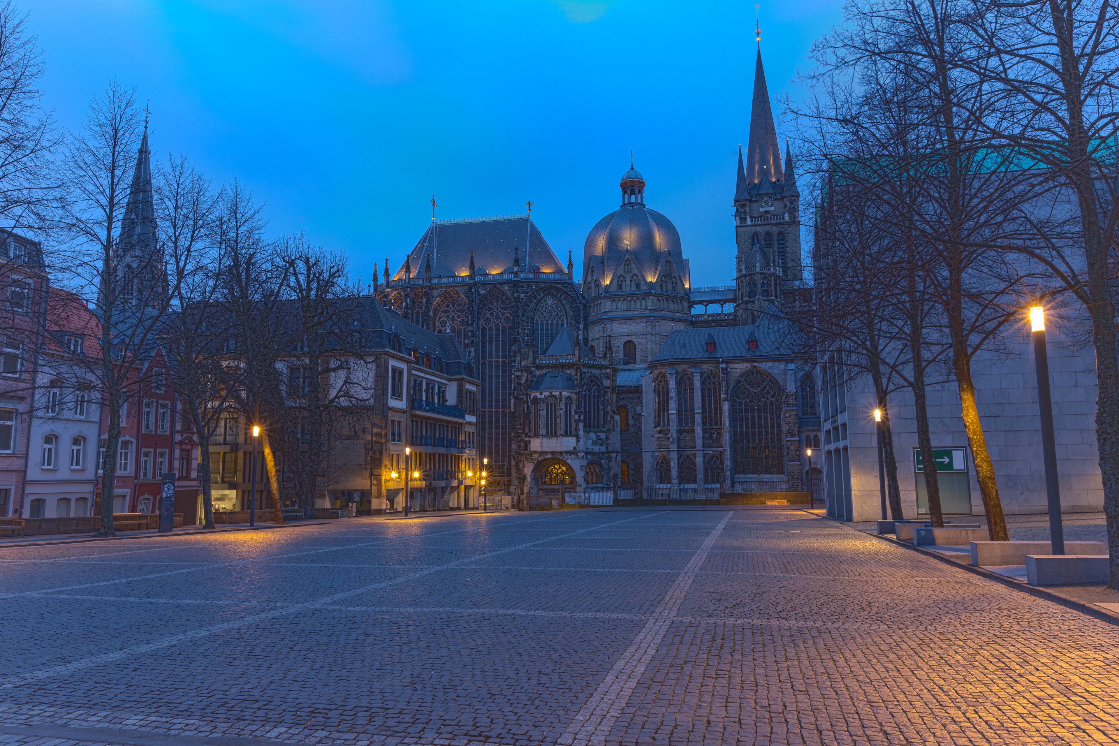 The Dom in Aachen, Germany, a World Heritage Site build by Charlemagne