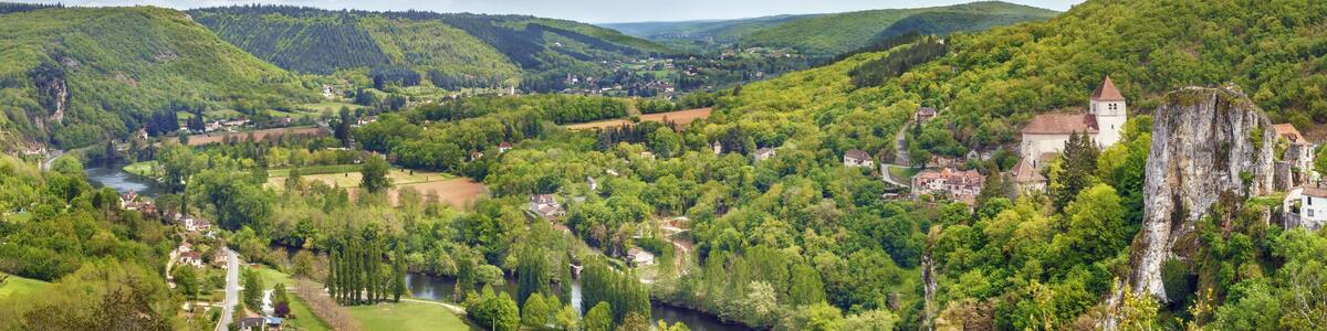 Valley of Lot river, France