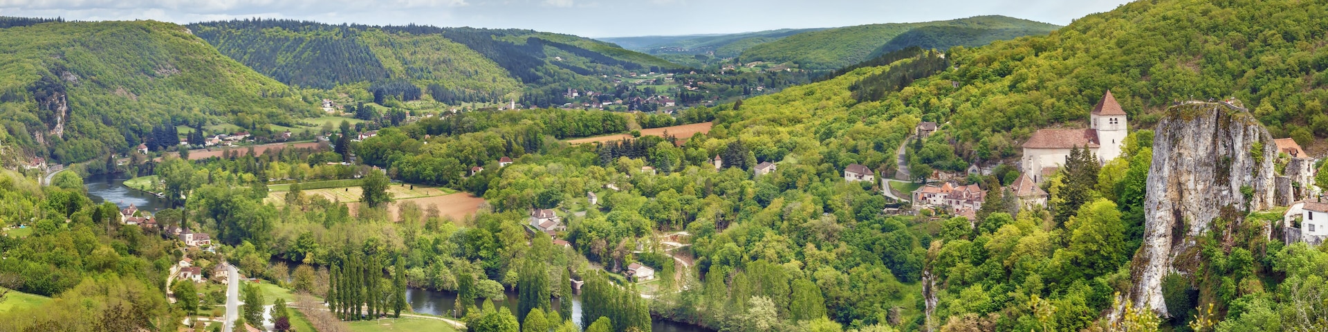 Valley of Lot river, France