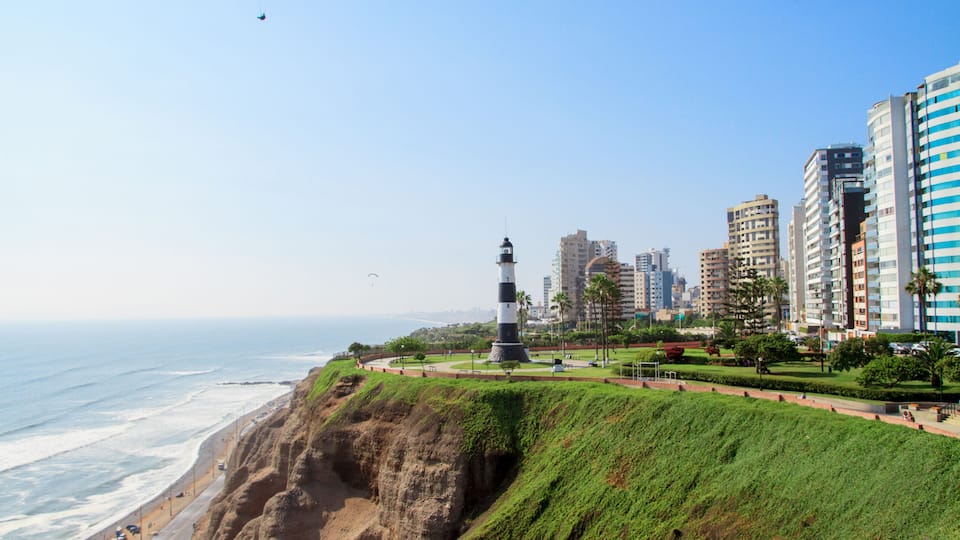 Miraflores Town landscapes in Lima peru