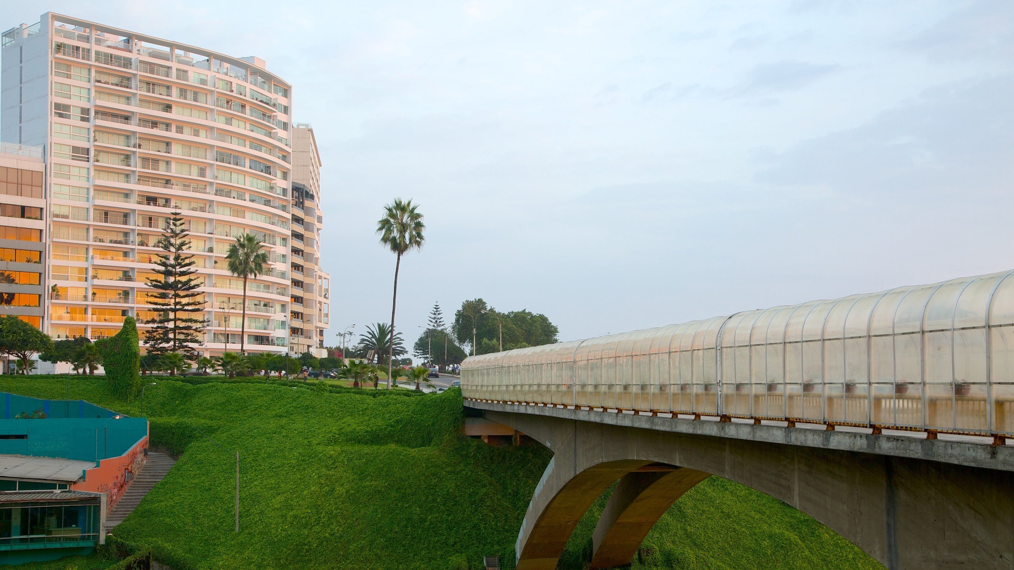 Miraflores featuring a city and a bridge