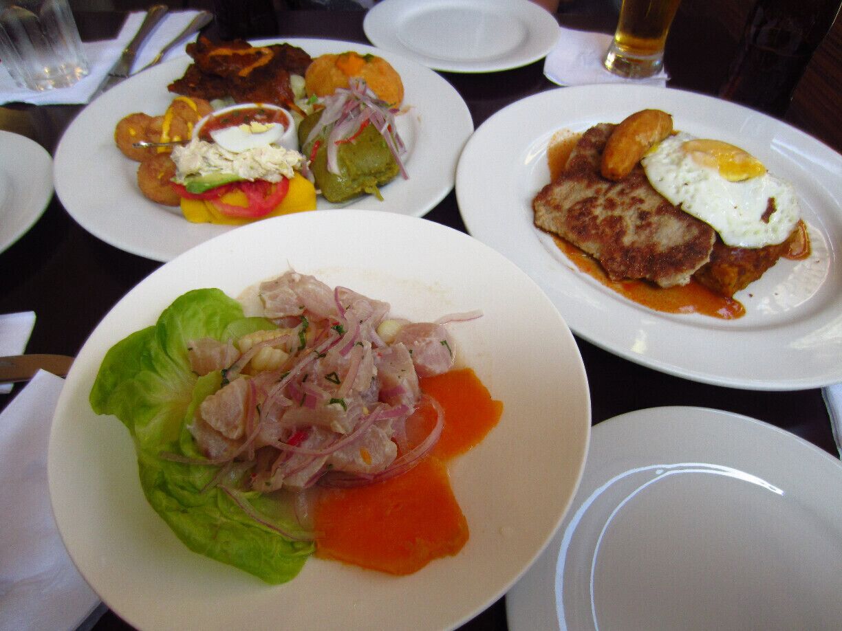 Must try ceviche and other Peruvian delicacies in a historic downtown Lima, Peru. 