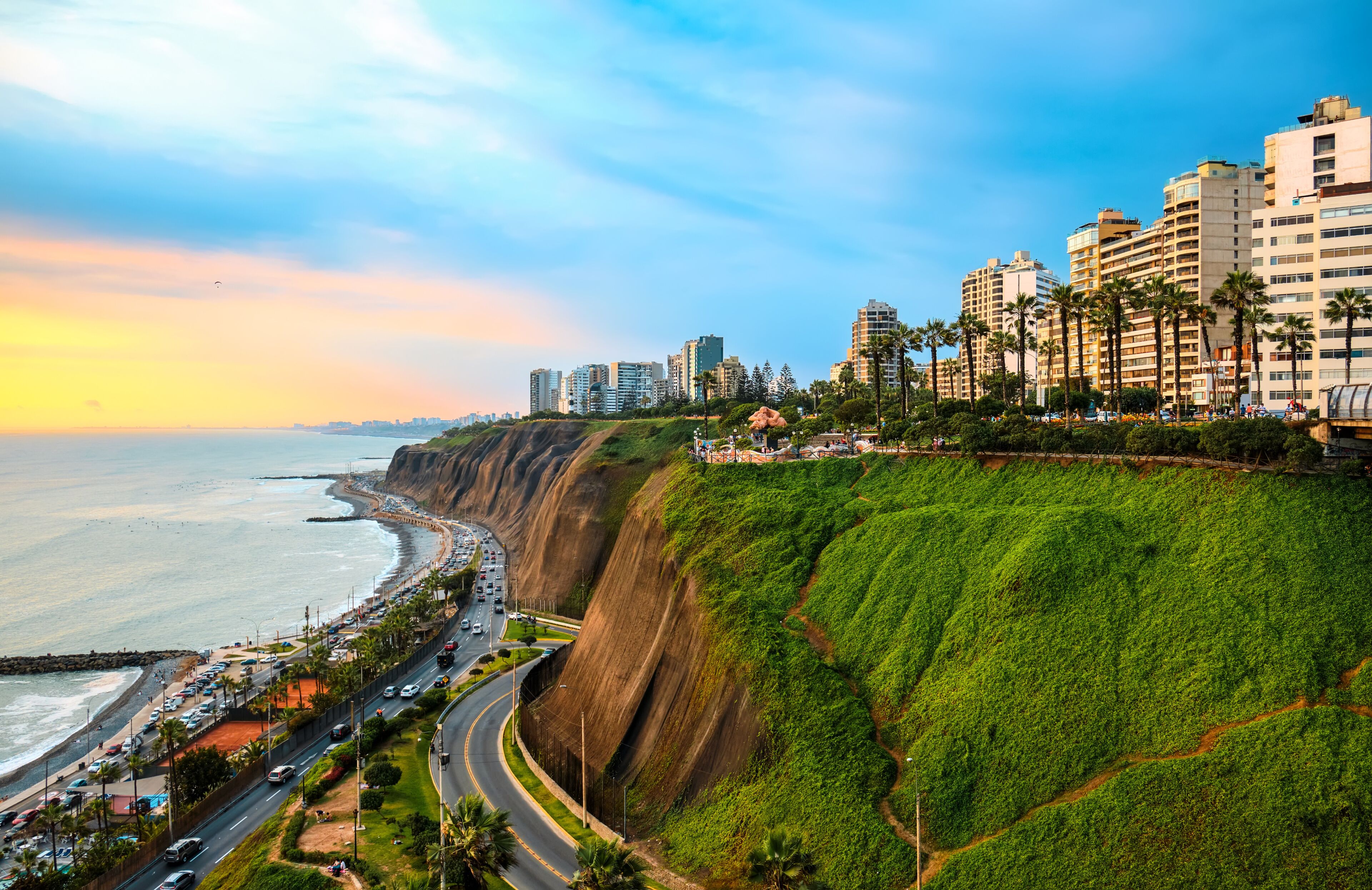 Miraflores, Lima, Peru. Urban landscape.