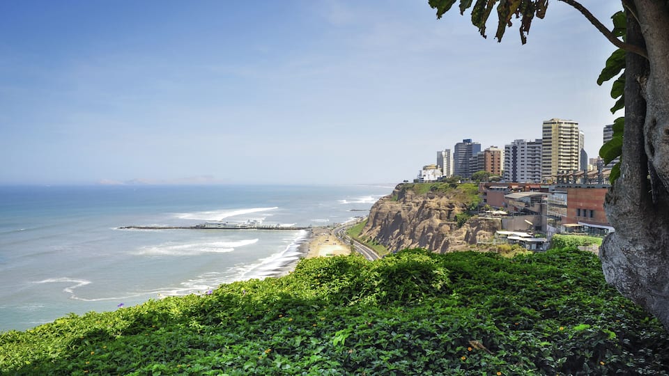 Miraflores Town landscapes in Lima ,Peru