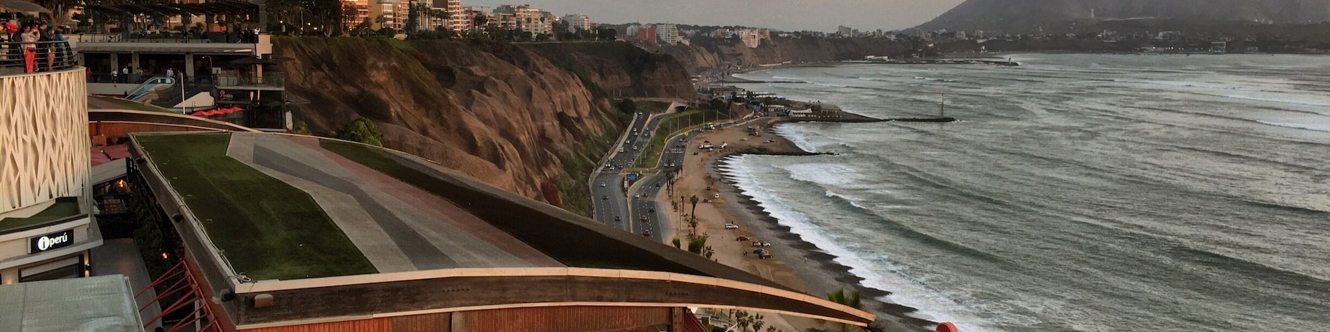 Perfect spot to watch the sunset and sip on some delicious Peruvian pisco drinks in Miraflores...