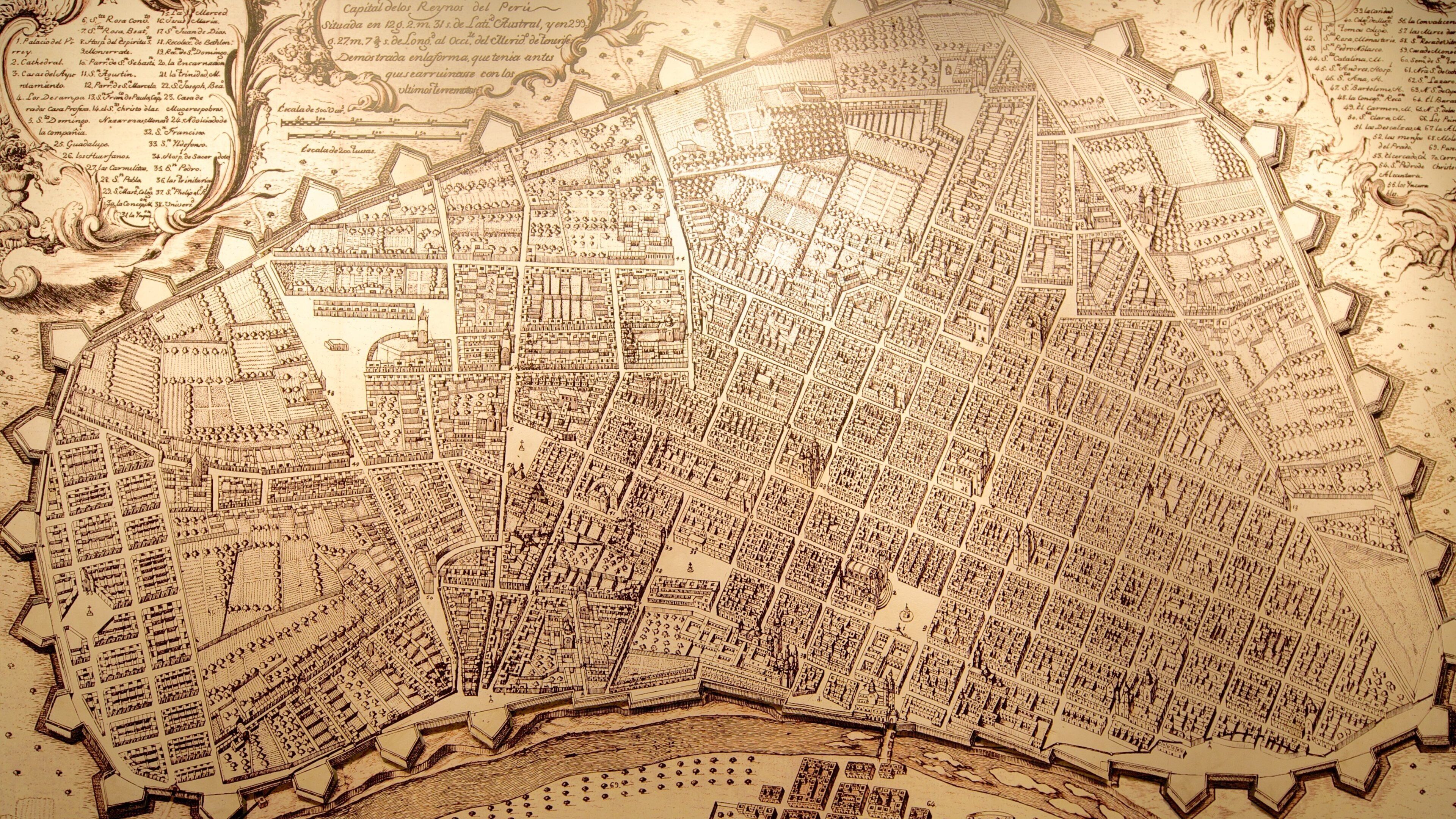 Cercado de Lima showing heritage elements