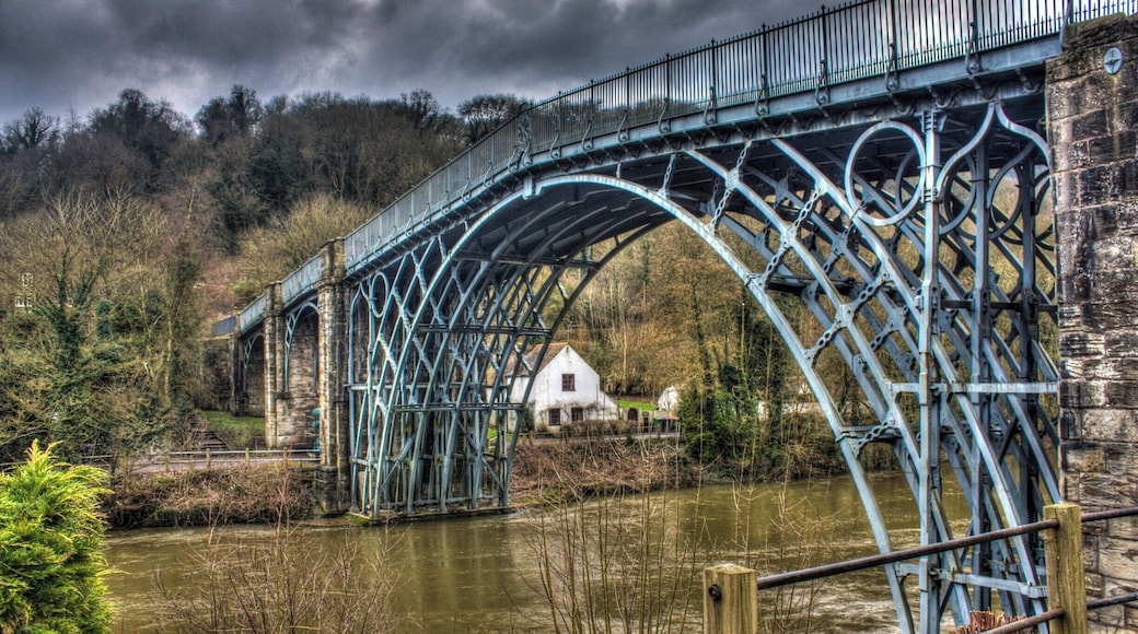 The Iron Bridge is the very first bridge fabricated from cast iron anywhere in the world, and is an iconic symbol of the dawn of the Industrial Age.