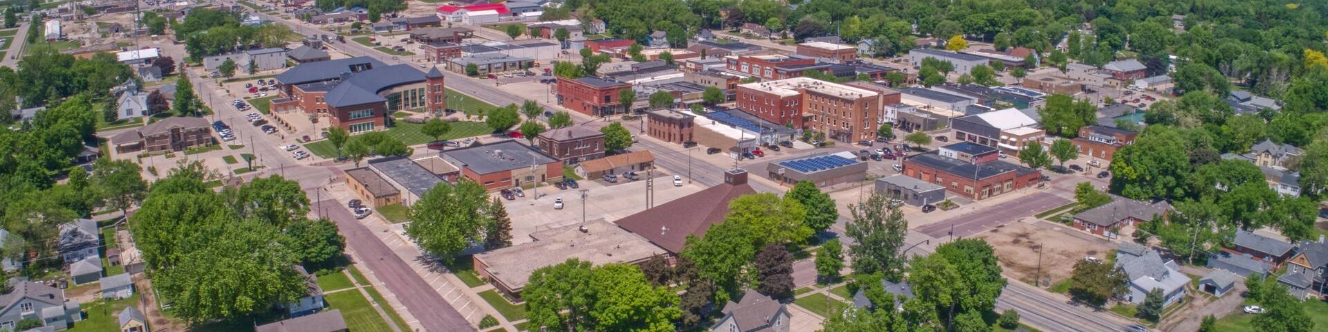 Spirit Lake is the biggest Town in the Okoboji Great Lakes of Iowa Tourism Area