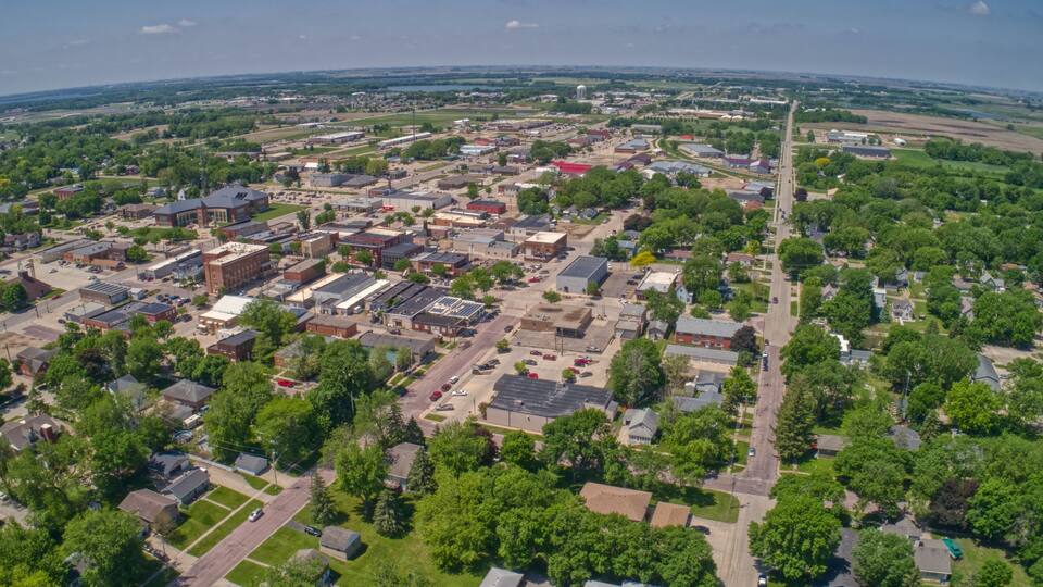 Spirit Lake is the biggest Town in the Okoboji Great Lakes of Iowa Tourism Area