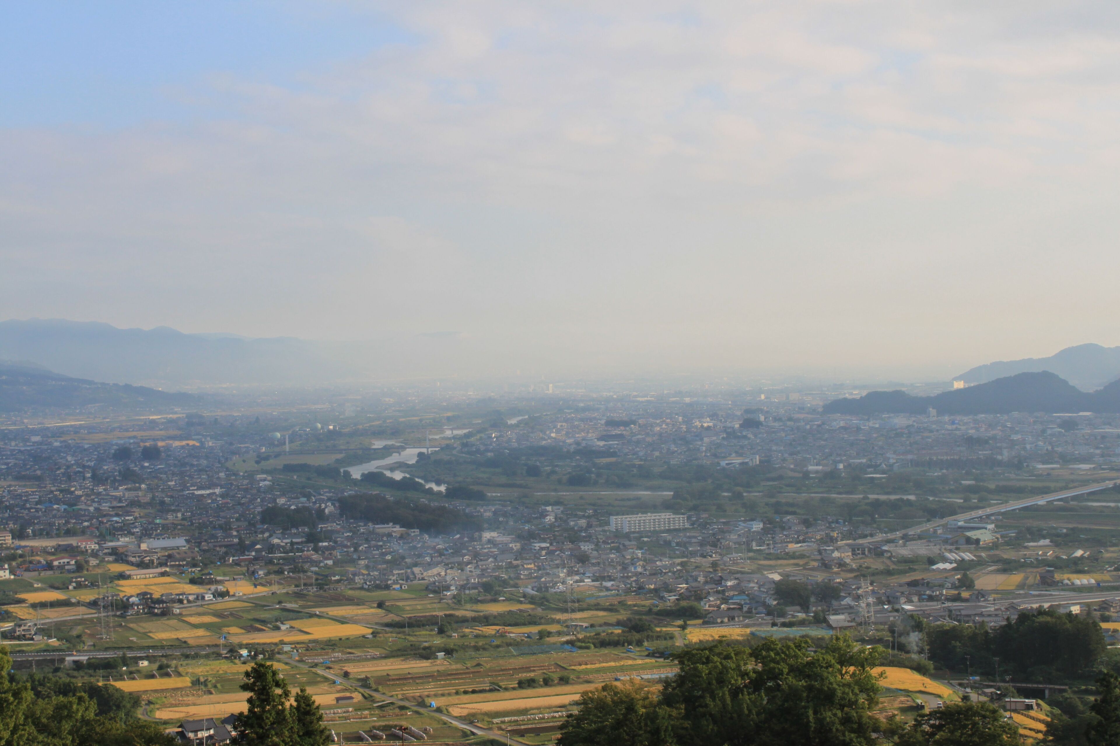 姨捨駅からの風景