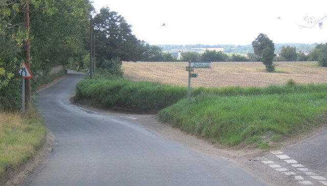 Junction of Church Lane with The Slade