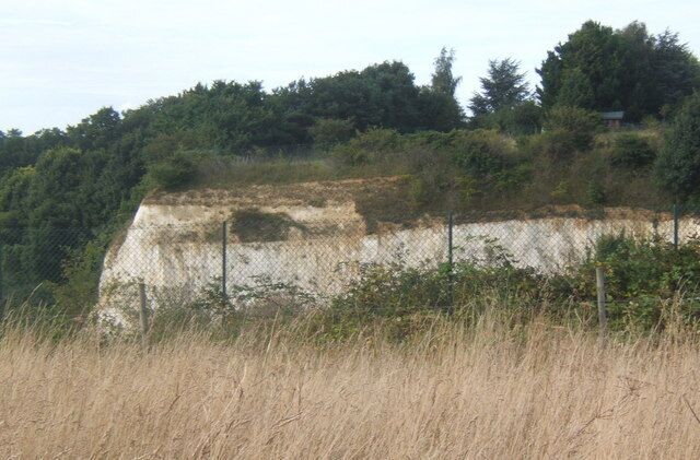 Former quarry face, Claydon