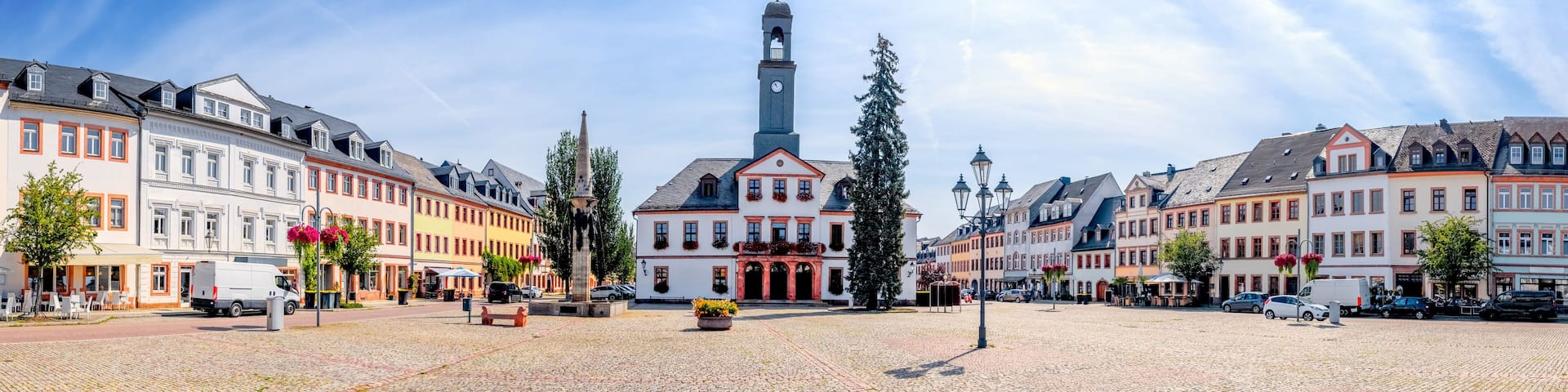 Markt, Rochlitz, Sachsen, Deutschland