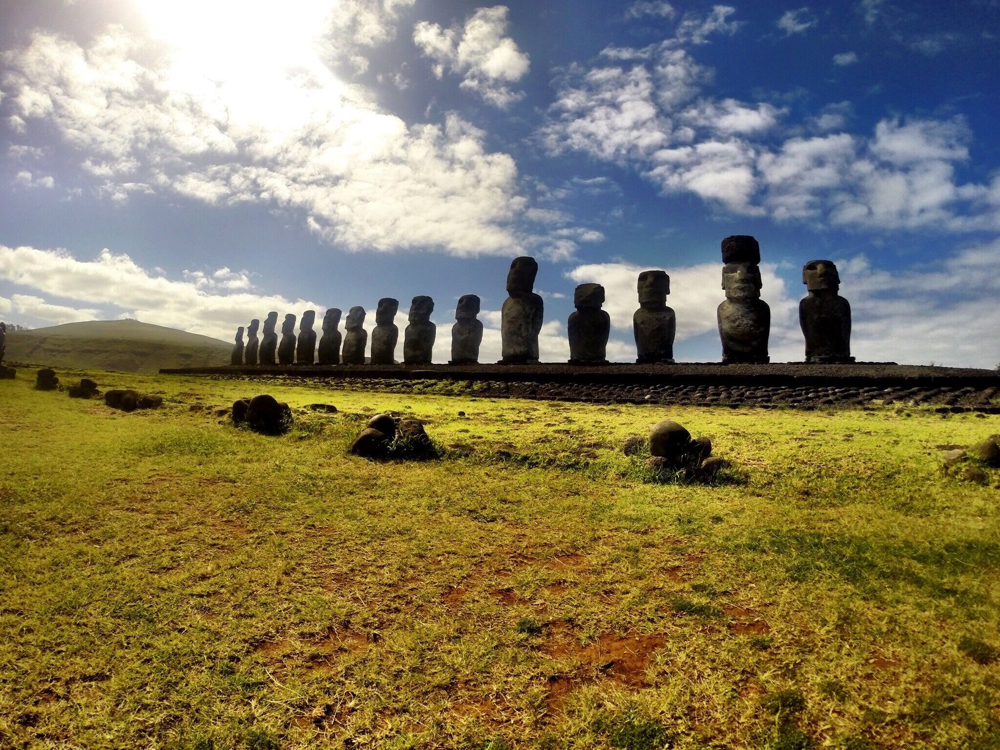 Ahu Tongariki in Rapanui. Shot with GoPro. #StunningStructures