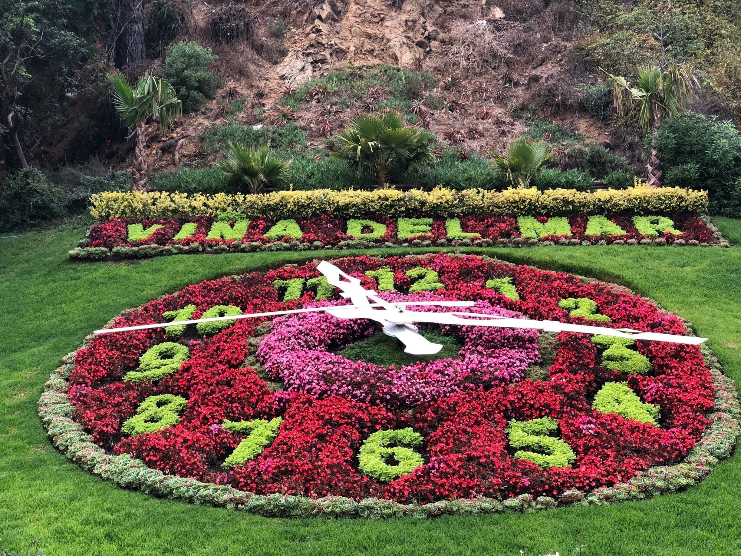 The famous flower clock build for the World Cup