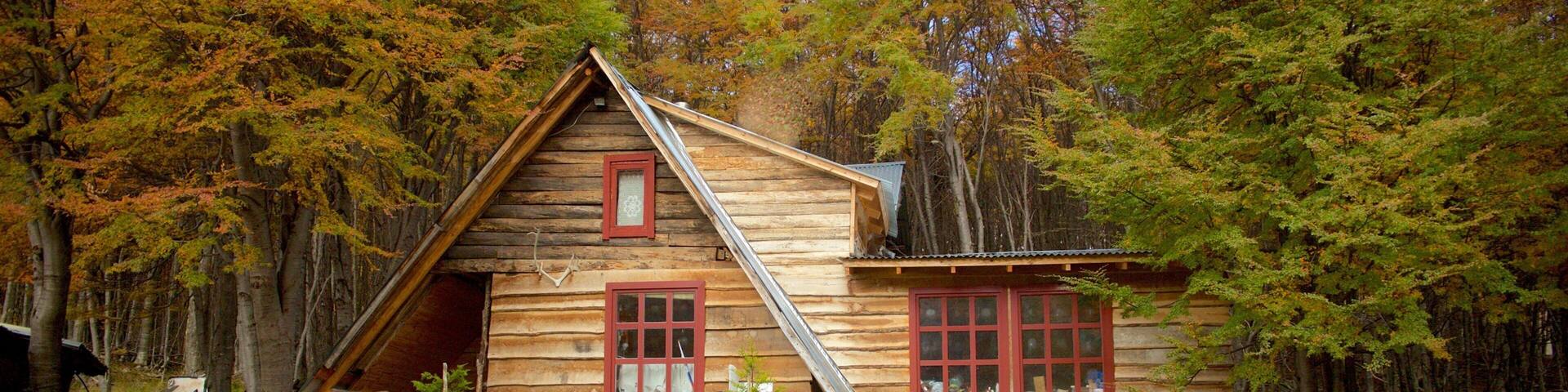 Valley of Wolves which includes a house and forest scenes