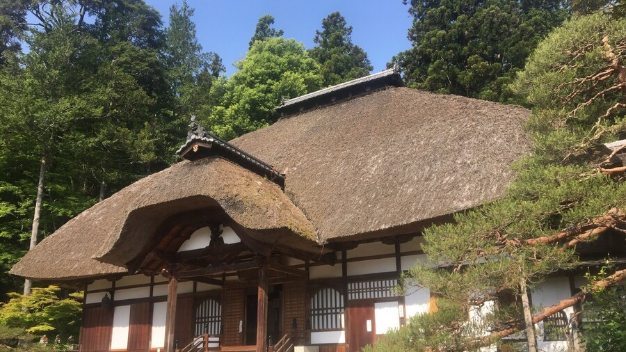 Early morning sunlight on the Jorakuji temple