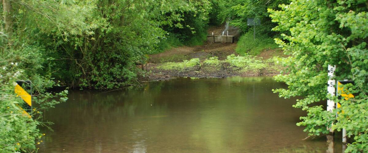 Border Ford at Headley. This ford on Thornford Road crosses the River Enborne. It is now closed and lies on the border between West Berkshire and Hampshire. There was a tragedy at the ford when a man attempted to cross it in full flood