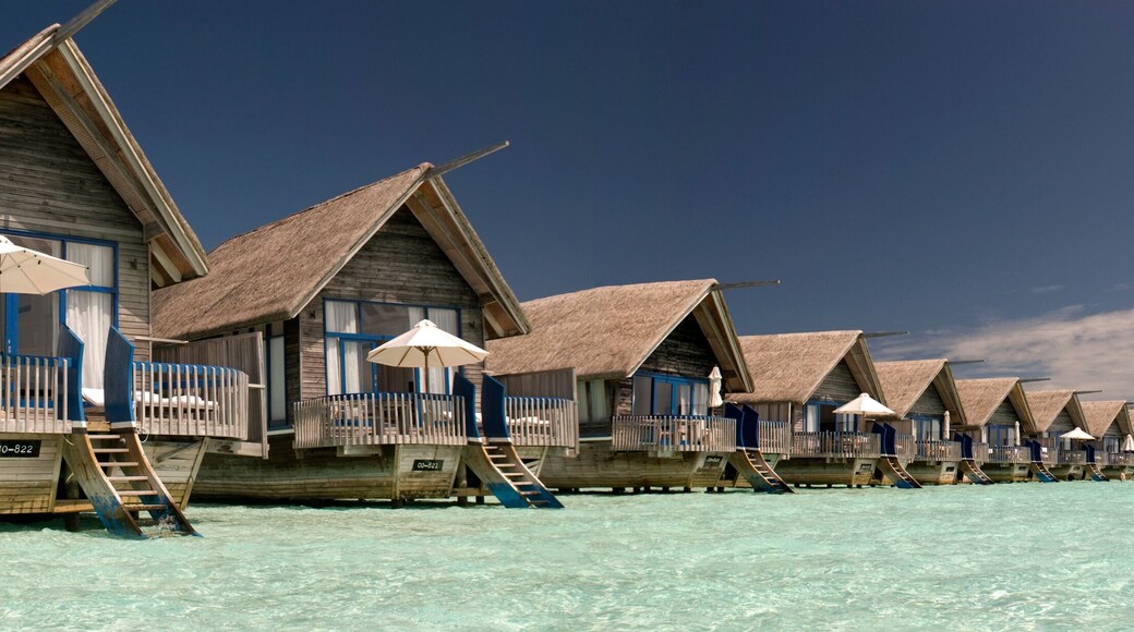 Overwater bungalow on the lagoon