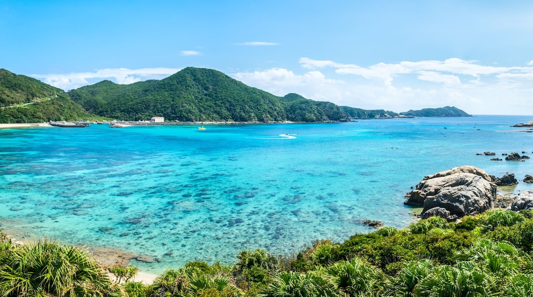 Aharen Strand auf der Insel Tokashiki, Kerama Inselgruppe, Okinawa, Japan
