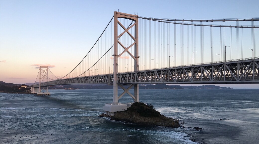 I have been to Japan perhaps over 30x and yet there is still things that I'm marvel at! I love this country! It may be small by land area but not by places one can visit and be enthralled by!
Here on this bridge that spans from the main land to the Shikoku island is a walkway that takes one to the middle of the sea!!! How marvelous is that?! Not to mention what u get to see under it is one of the most amazing natural wonders of the world! The super whirlpool!!! I have never seen one until yesterday and I am captivated by how much planet Earth has to offer and how lucky I have been to witness so many wonders of life!