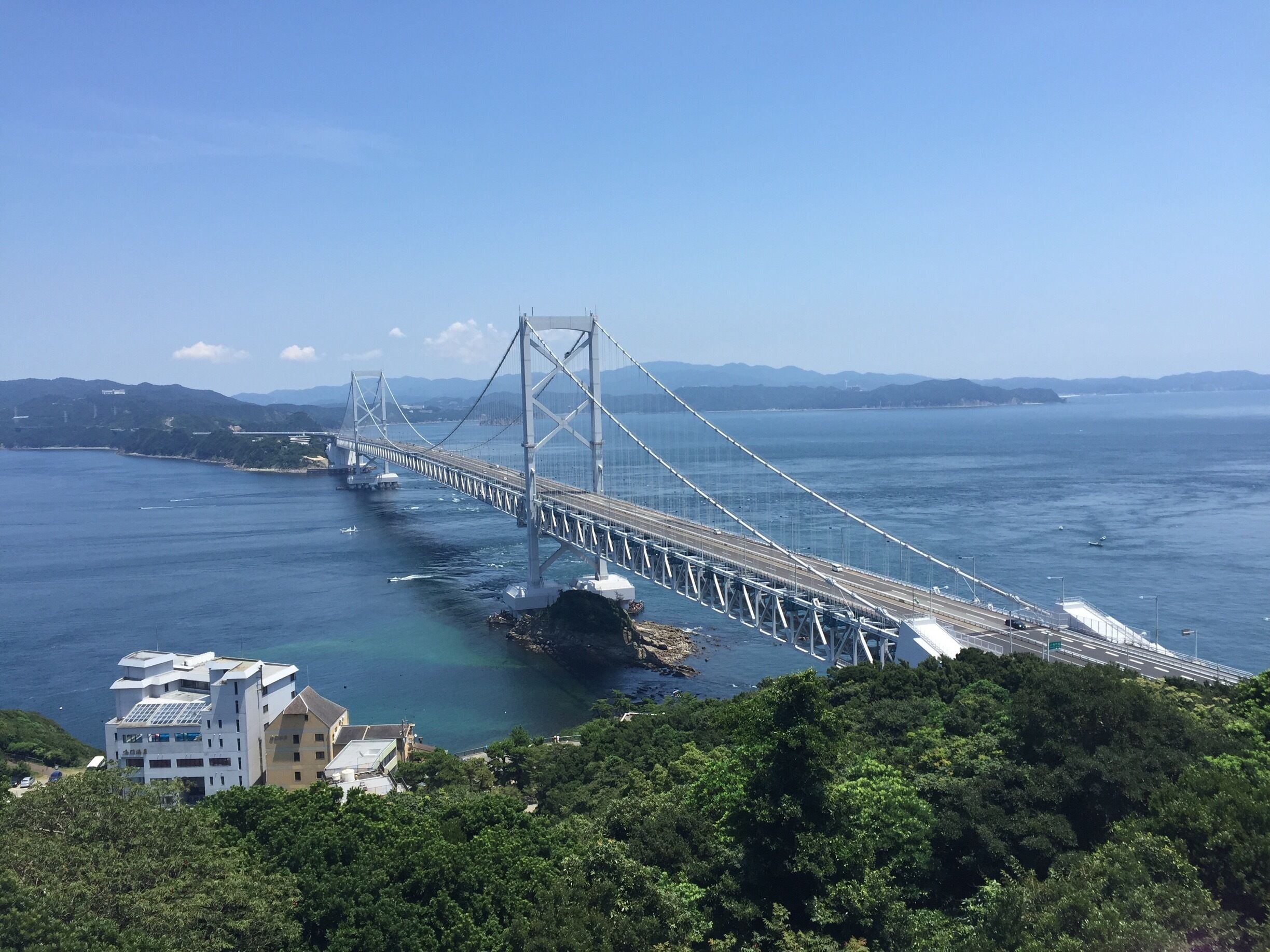This beautiful bridge links Shikoku island to mainland Japan