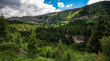 View to The Darby Canyon in Victor Idaho, USA