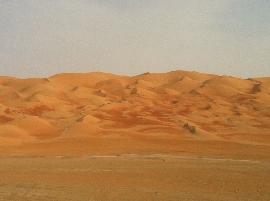 It is a long drive through the desert to what are said to be the highest sand dunes in the world, there is even a nice hotel nearby.