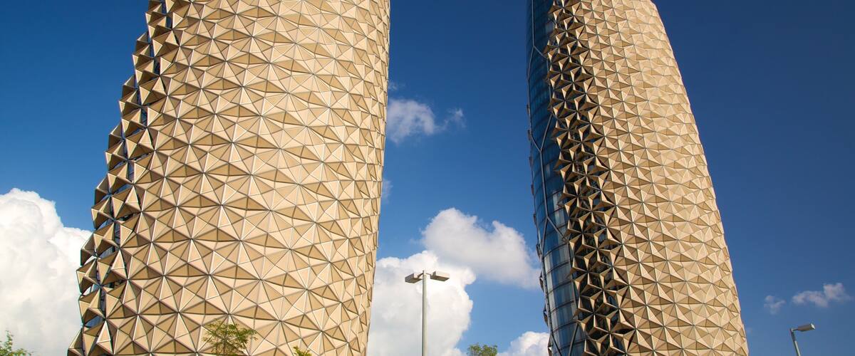 Émirat d\'Abou Dabi mettant en vedette architecture moderne et building