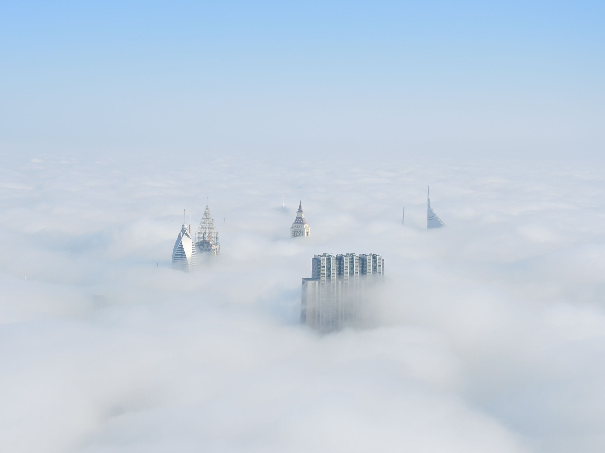 Almost didn't go up the Burg Khalifa when we saw the fog in Dubai - so glad we did!