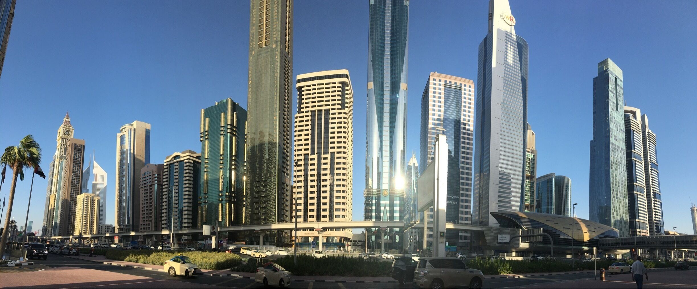 Sheykh Zayed Road, with skyscrapers