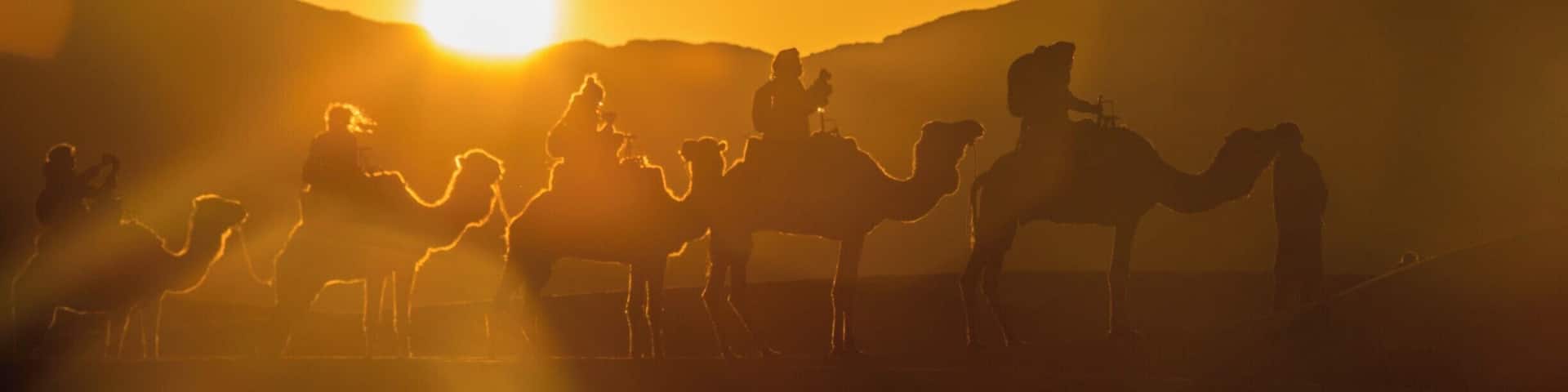 Sunrise in the Sahara.