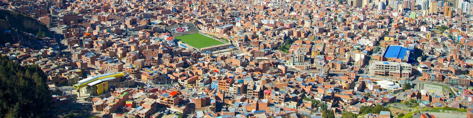 La Paz showing landscape views and a city
