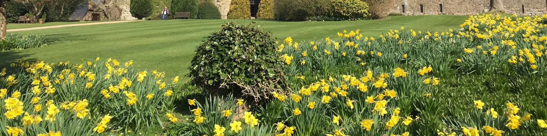 Amberly castle, hotel and restaurant. You can wander in and have a look.