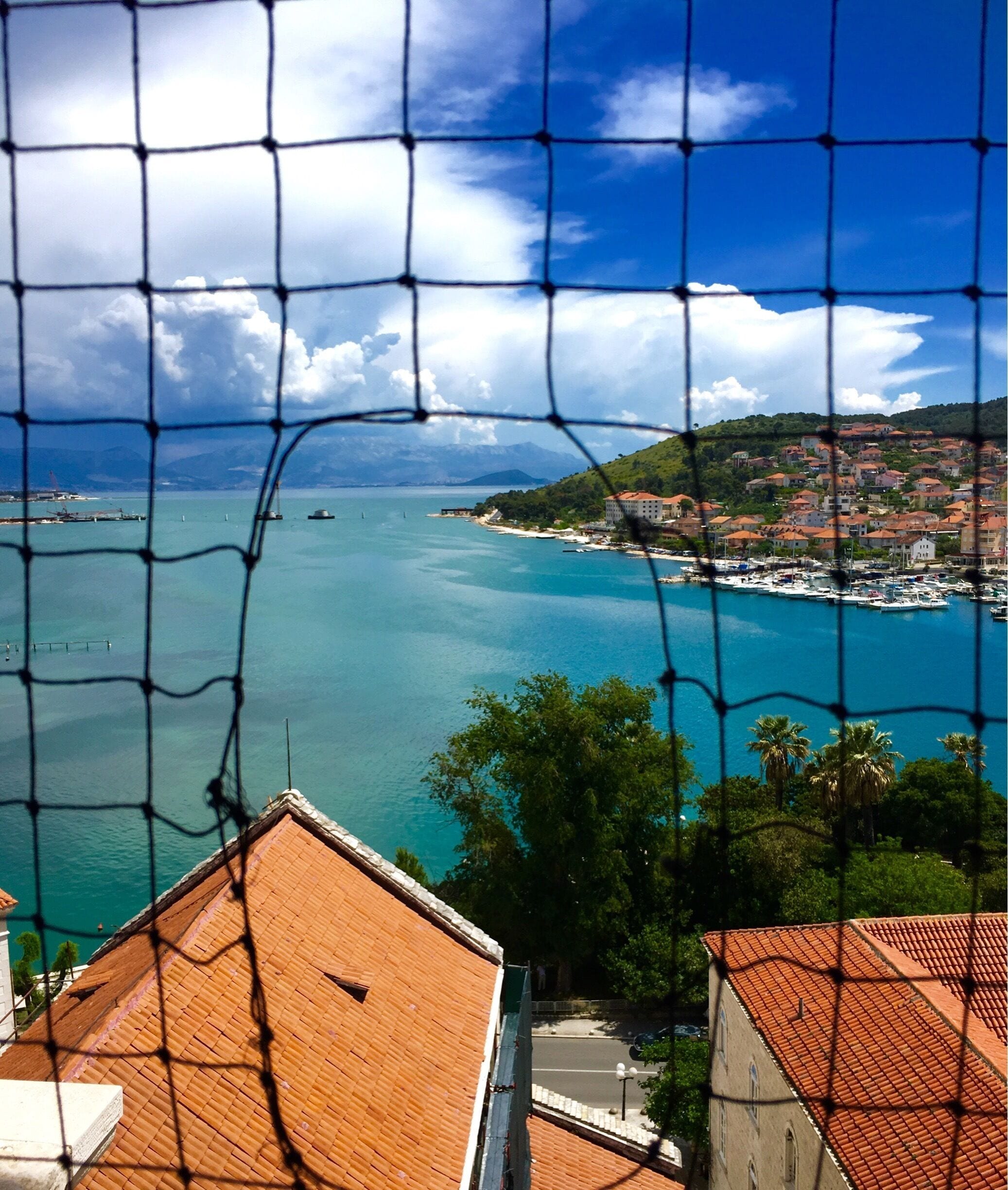 Looking south from the bell tower of St. Lawrence Cathedral, Trogir