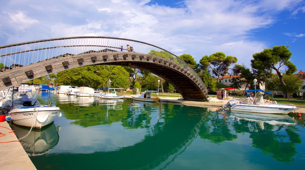 Trogir which includes a bridge and a marina