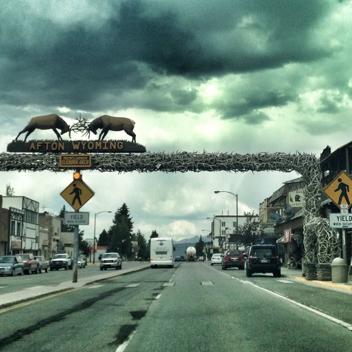 Bitchin elk antler arch. Looked like the had a nice fair going on too but I had other places to go. 