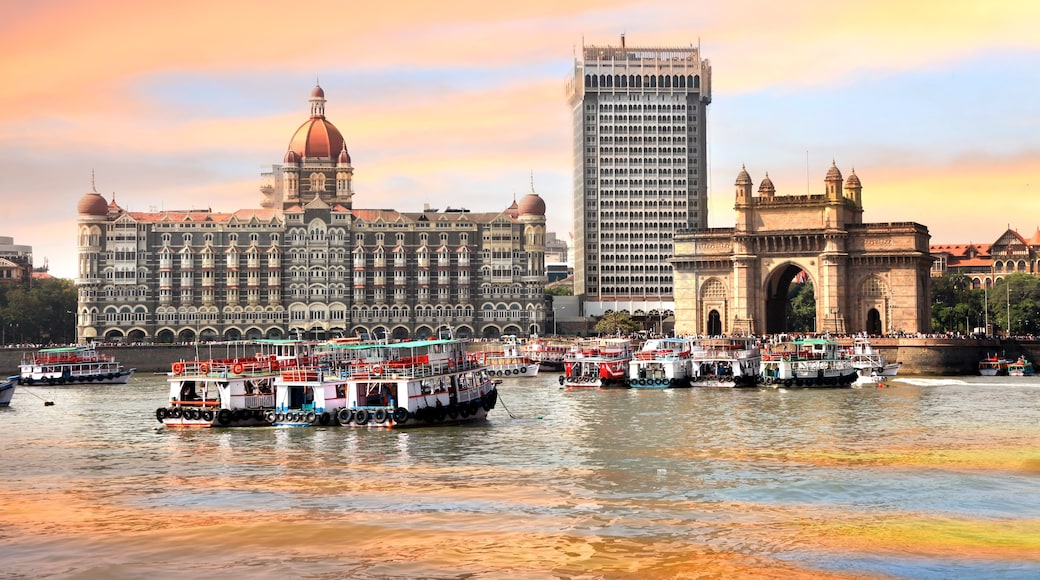 Mumbai, INDIA - December 6 : Gateway of India was built by British raj in 1924,The structure is basalt arch, on December 6,2015 Mumbai, India