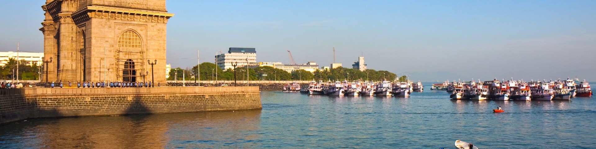 Gateway to India at Sunset in Mumbai, India