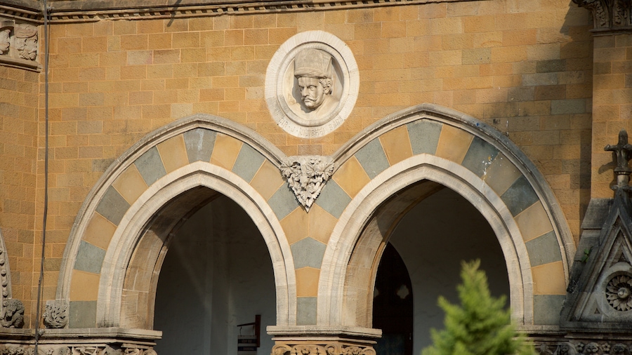 Chhatrapati Shivaji Terminus showing heritage architecture and heritage elements