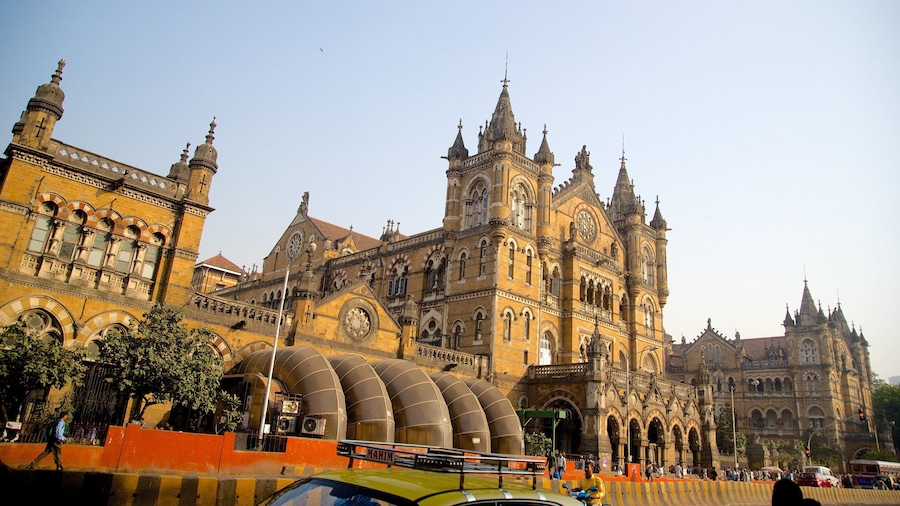 Chhatrapati Shivaji Terminus which includes heritage architecture and heritage elements