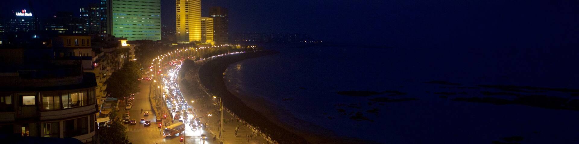 Marine Drive which includes night scenes