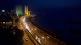 Marine Drive showing night scenes