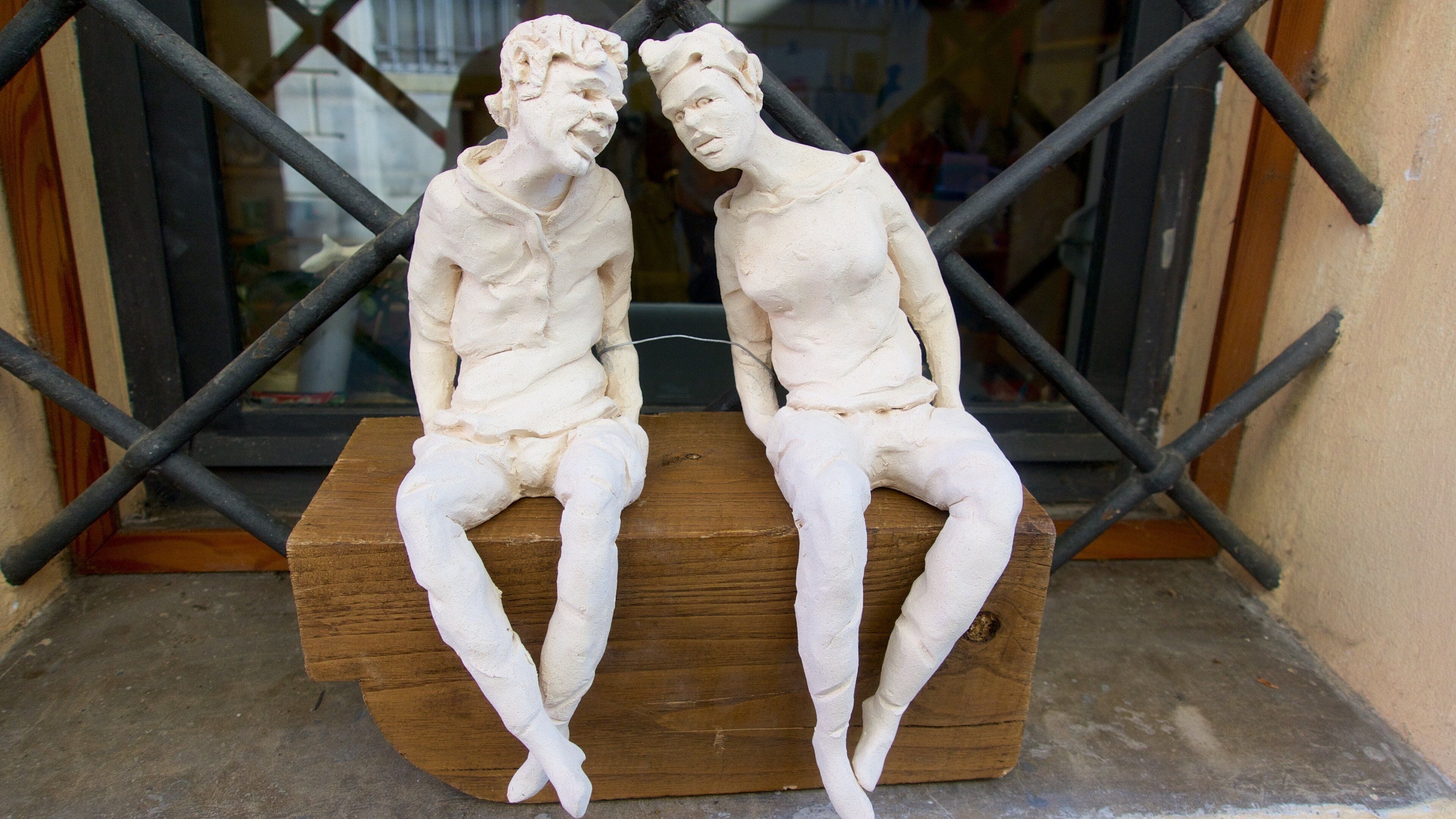 Castiglione del Lago som viser statue eller skulptur