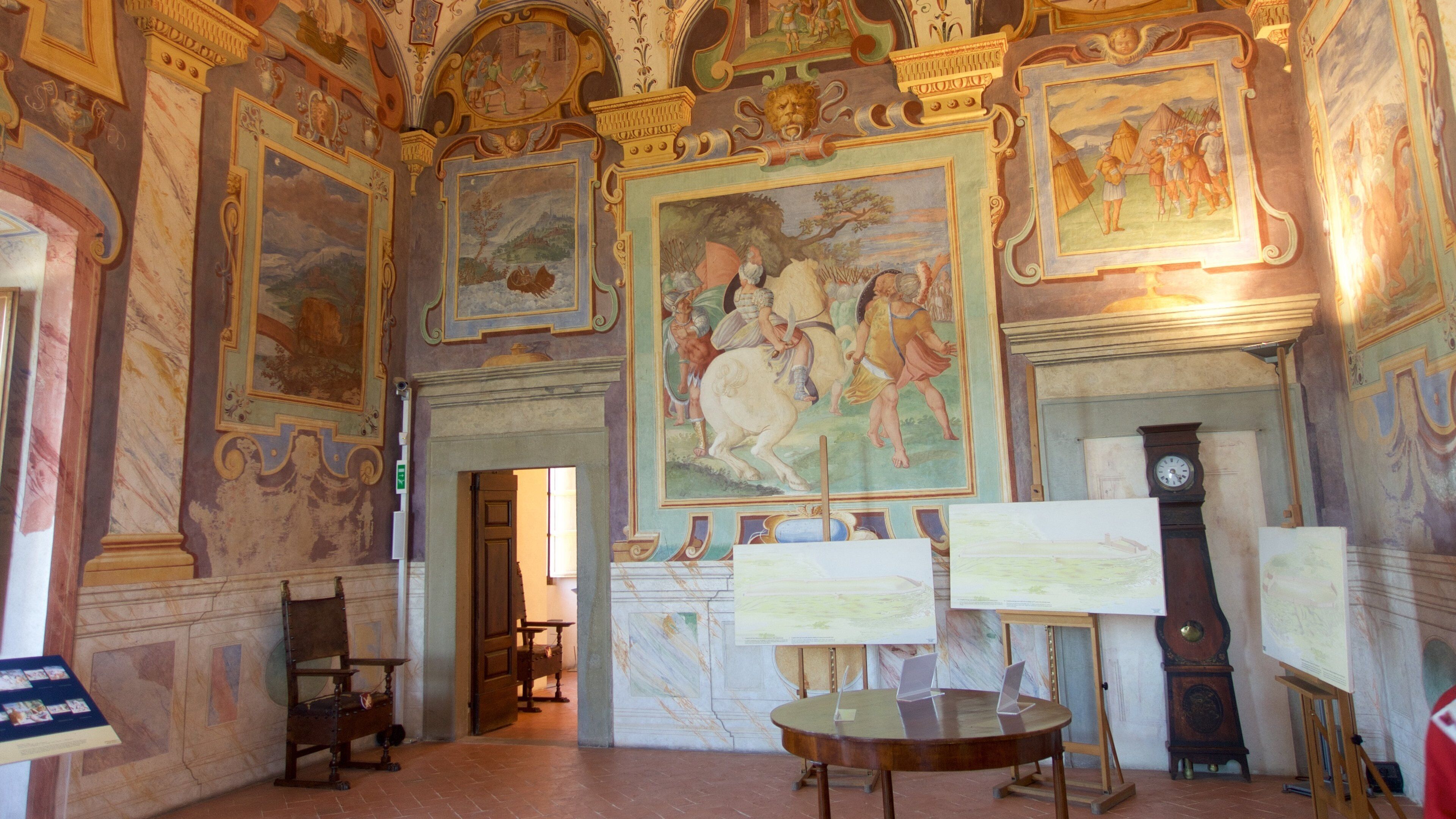 Castiglione del Lago featuring château or palace, interior views and art