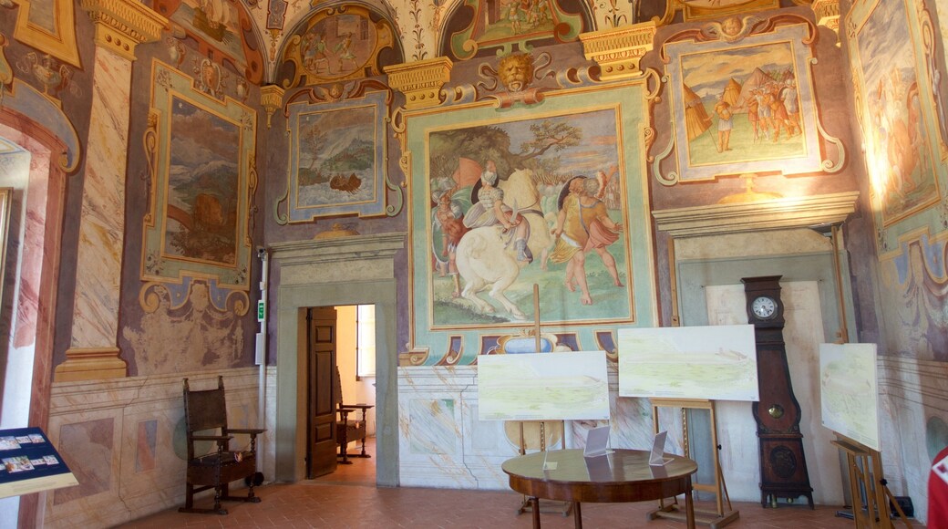 Castiglione del Lago featuring château or palace, interior views and art