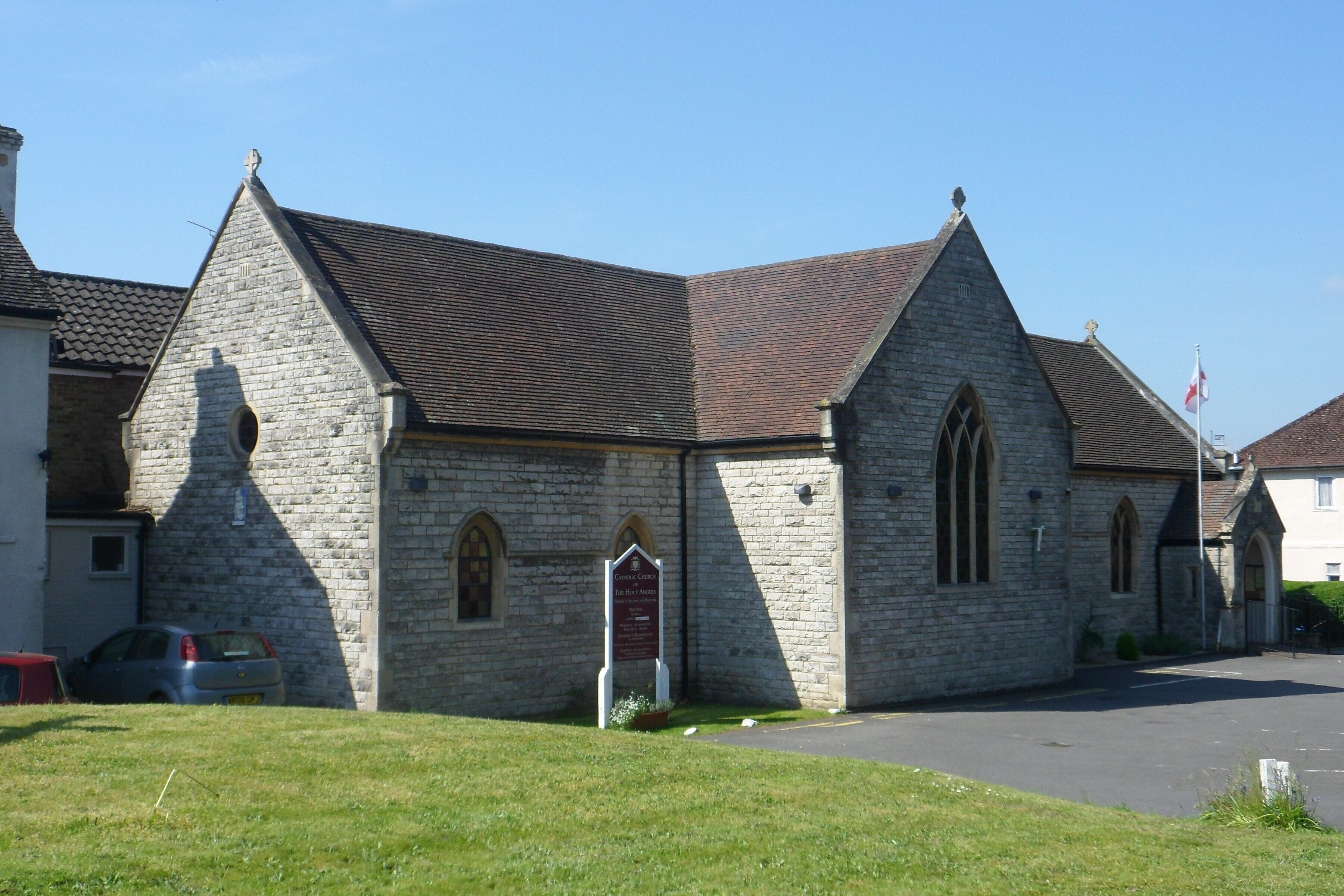 Church of the Holy Angels, Ash Church Road, Ash, Borough of Guildford, Surrey, England. The Roman Catholic church serving the Ash area.