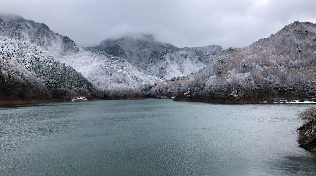 Yamagata Zao Dam after receiving its first dusting of snow this year!
